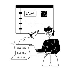 java developer vector image