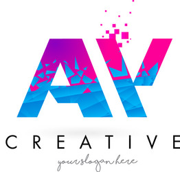 A w letter logo design creative aw letters icon Vector Image
