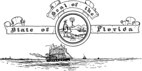 united states seal of florida vector