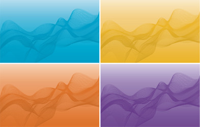 background template with abstract patterns vector image