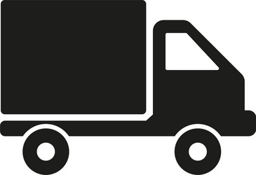 Delivery Truck Icon - Shipping Symbol vector image