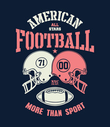 Football Helmet Artwork Vector Image