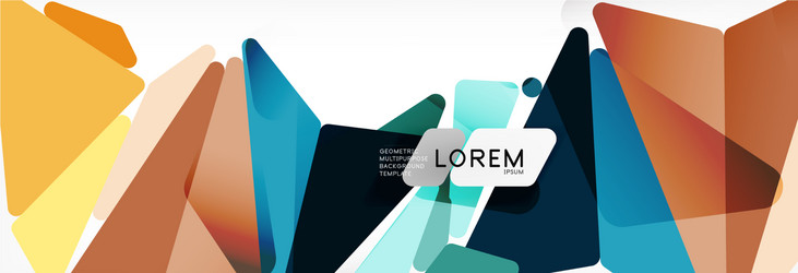 mosaic triangular low poly style abstract vector image
