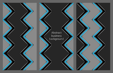set of leaflets with an abstract pattern vector image