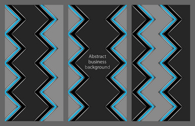 set of leaflets with an abstract pattern vector