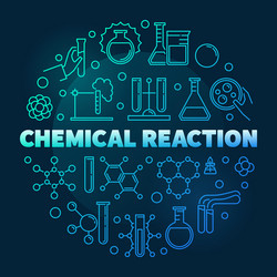 Reaction neutralization poster Royalty Free Vector Image