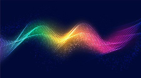 Dynamic Liquid Particle Flow vector image