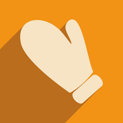 flat with shadow icon and mobile application vector image