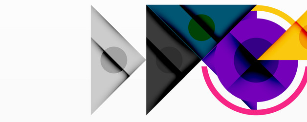 abstract geometric composition overlapping shapes vector image