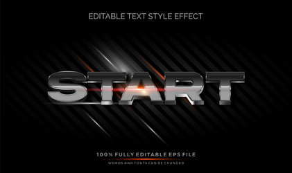 modern editable text style effect gradient color vector image