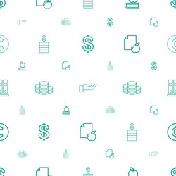 stack icons pattern seamless white background vector image