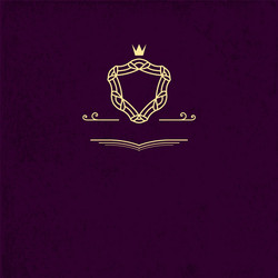 monogram frame template in the form of shield vector image
