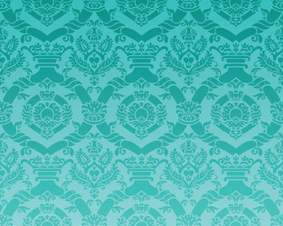 Volumetric damask seamless pattern Royalty Free Vector Image