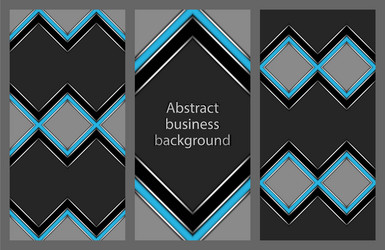 set of leaflets with an abstract pattern vector image