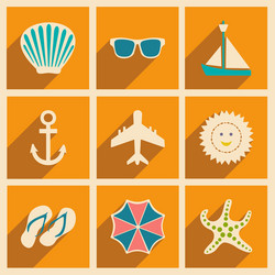 flat with shadow concept and mobile application vector image