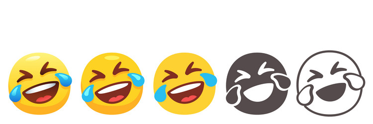 rofl emoji vector