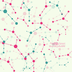 abstract background with dna molecule structure vector image