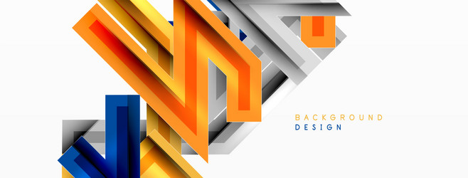 line zig zag dynamic geometric abstract background vector image