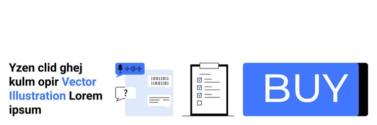 modern web interface elements featuring text chat vector image