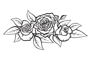Elegant Rose Bouquet Vector Image
