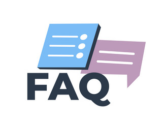 faq frequently asked questions icon for website vector image