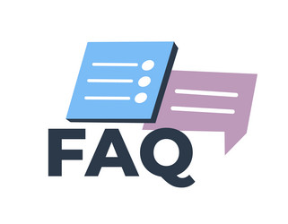 faq frequently asked questions icon for website vector