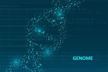 big genomic data visualization vector image