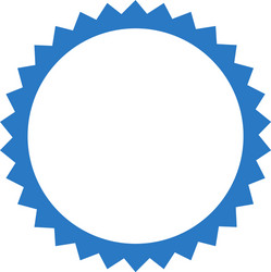 Seal stamp template flat icon Royalty Free Vector Image