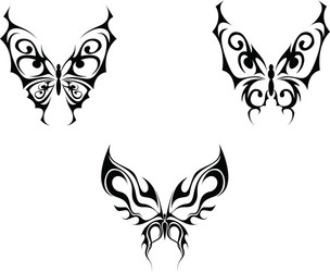 butterfly tattoo vector