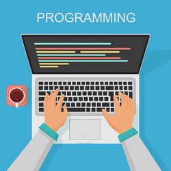 Coding & Web Development Concept vector image
