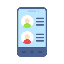 messaging app icon mobile application vector image