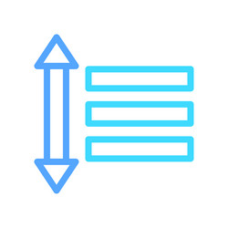 sort and filter icon for user interface design vector image