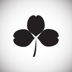 clover icon on background for graphic and web vector image