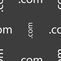 domain com sign icon top-level internet vector image