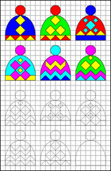 logic puzzle for children on a square paper find vector image