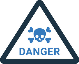 Danger warning attention icon simple editable vector