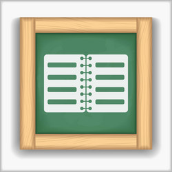 Notebook icon vector