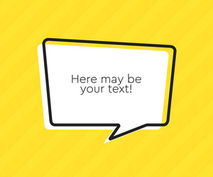 speech bubble space for quote text frame message vector image