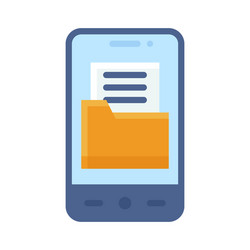 file manager icon mobile application vector image