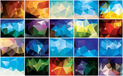 abstract geometric colorful background pattern vector image