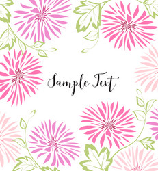 Pink Dahlia Floral Background Vector Image