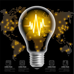 Ecology light bulb Royalty Free Vector Image - VectorStock