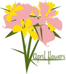 April showers Royalty Free Vector Image - VectorStock