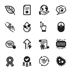 Set business icons such as wind energy vector