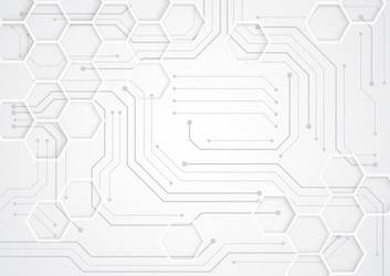 circuit technology background with hi-tech digital vector image