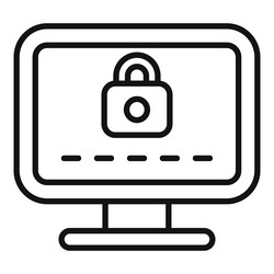 computer security system showing password vector image