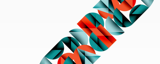 abstract geometric pattern with intersecting vector image