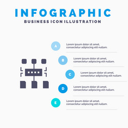 algorithm program user document infographics vector image
