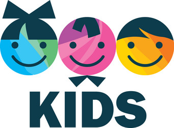 Logo kids Royalty Free Vector Image - VectorStock