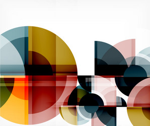 abstract background circle and triangle design vector image